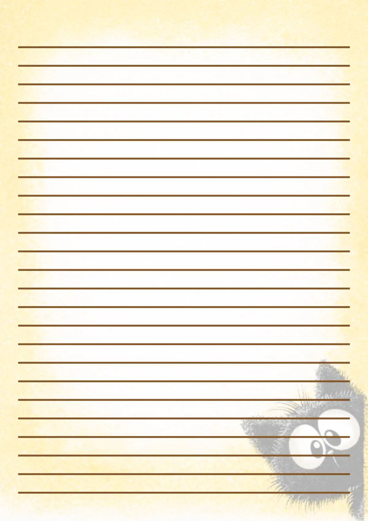 Yellow Border - Cat — Preview